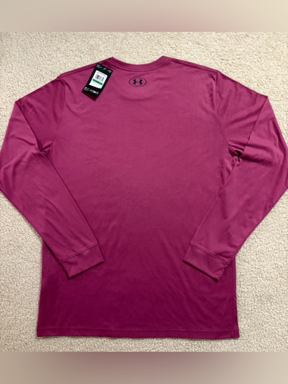 Under Armour Long Sleeve Shirt Men’s Large Magenta NWT Athletic Performance Tee - Picture 4 of 6